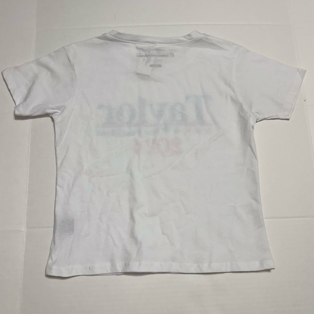 Taylor Kids White Tee with Red and Blue Graphic - Picture 6 of 6